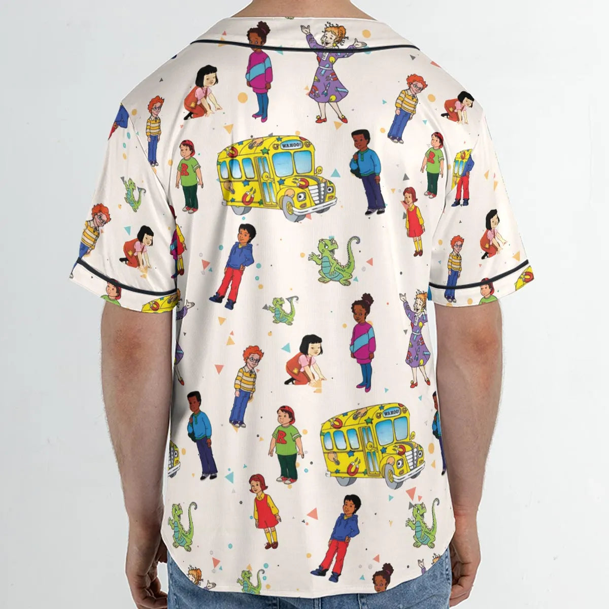 The Magic School Bus Characters Unisex Baseball Jersey