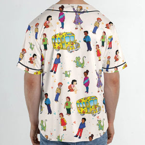 The Magic School Bus Characters Unisex Baseball Jersey