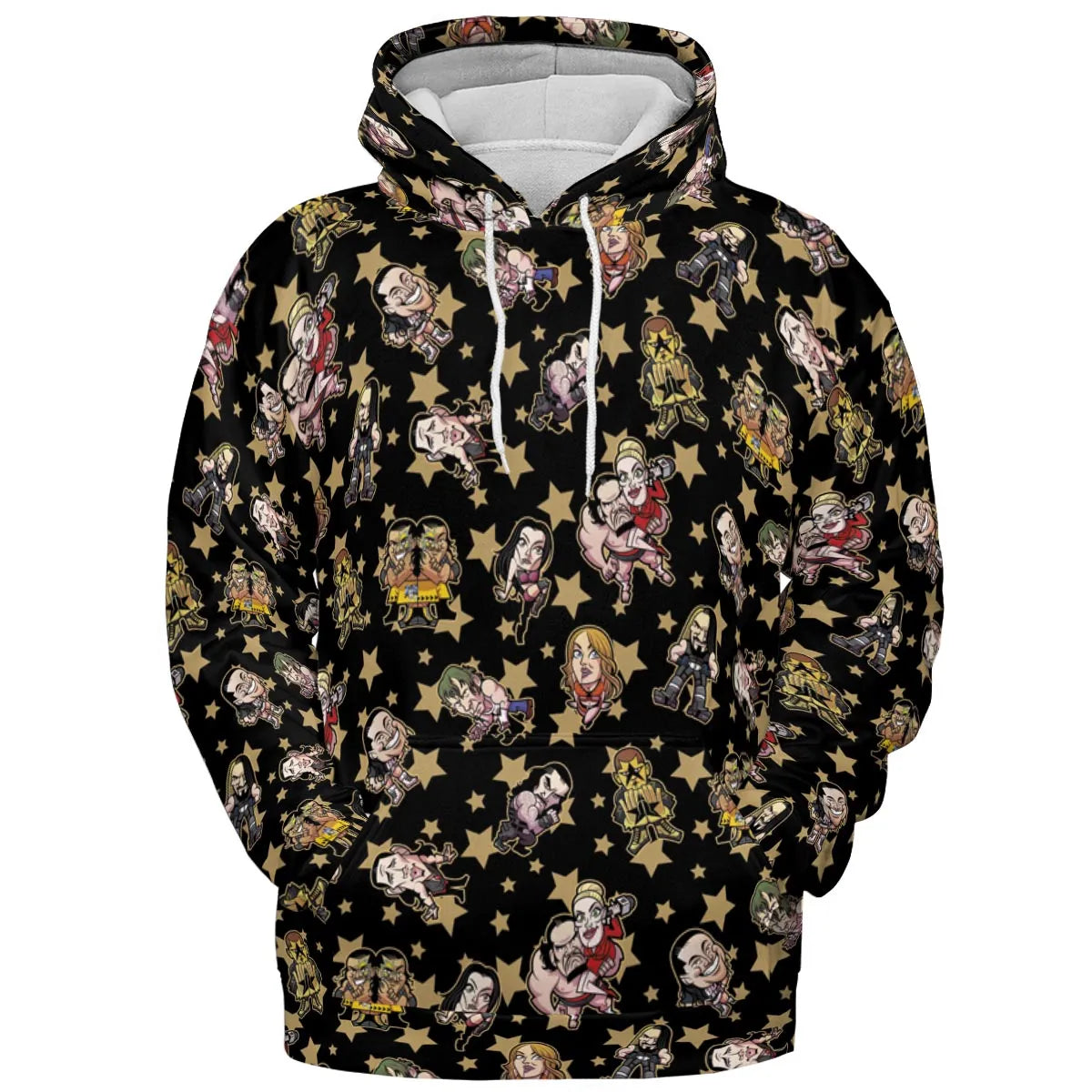 Wrestlers Mini Icons All-over Print Hoodie