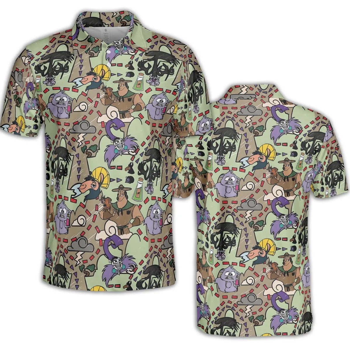 Groove Map The Emperor's New Groove AOP Men/Women Polo Shirt
