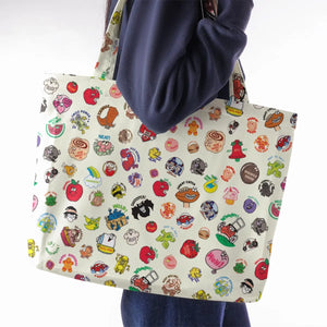 Vintage Trend Matte Scratch & Sniff Large Tote Bag