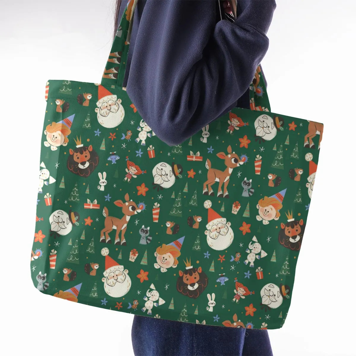 Rudolph The Red Nosed Reindeer Characters Large Tote Bag