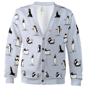 Penguin Yoga Pattern Cardigan