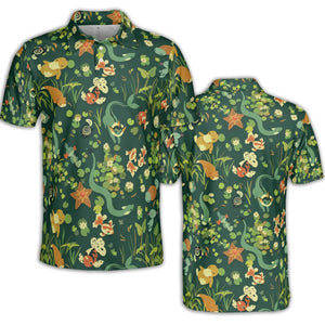 Under Water Type Pokemon AOP Men/Women Polo Shirt