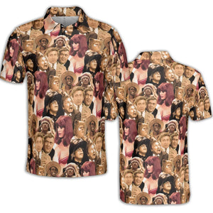 Mel Brook's movies collage AOP Men/Women Polo Shirt