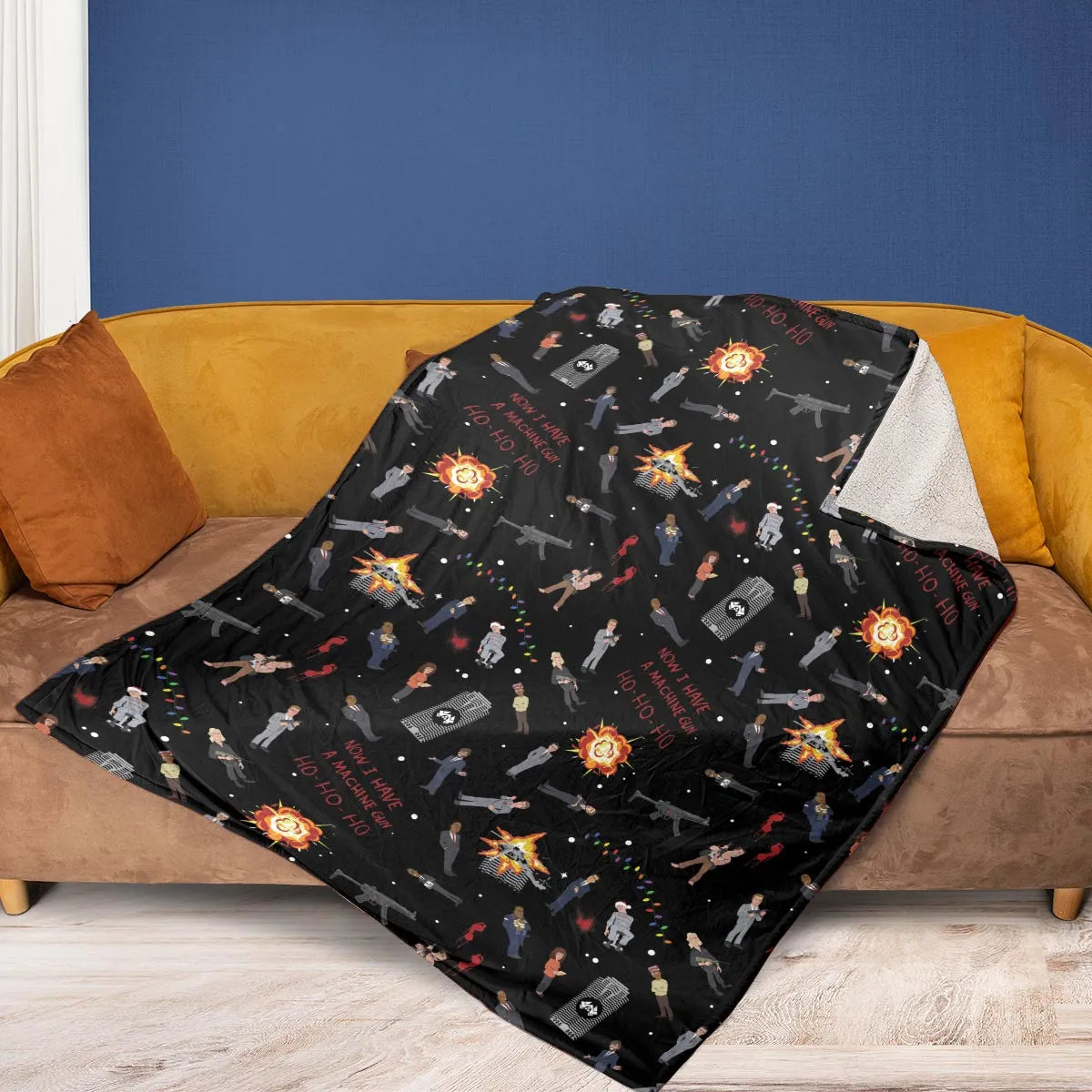 Die Hard Is My Favorite Christmas Movie Fleece Blanket