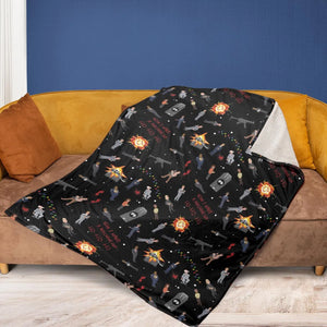 Die Hard Is My Favorite Christmas Movie Fleece Blanket