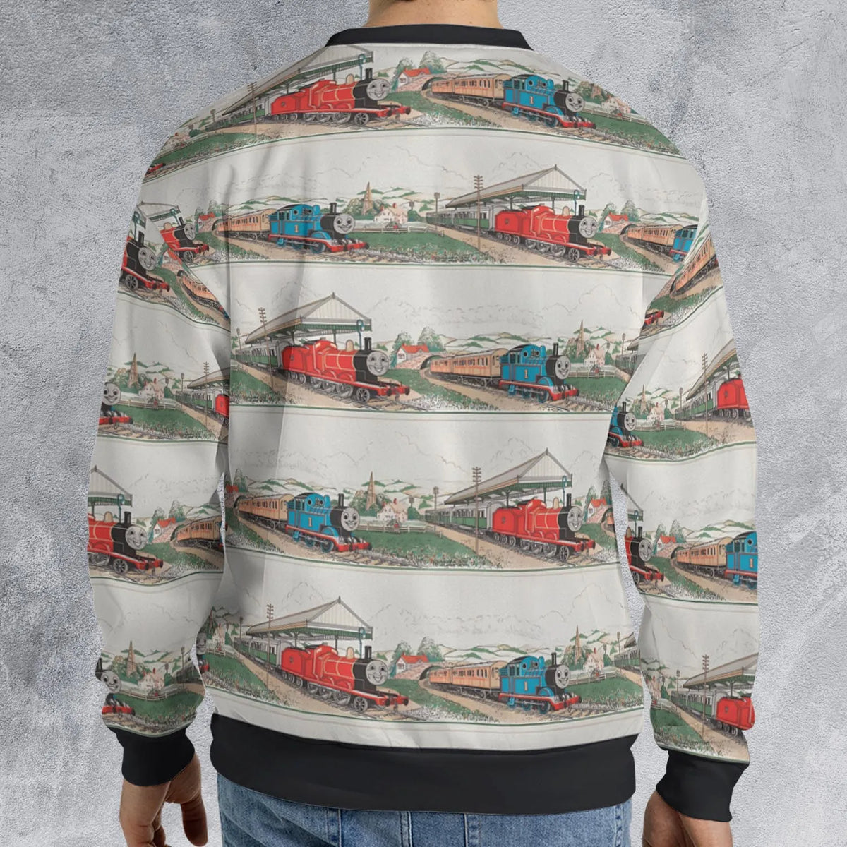 Vintage Thomas & James All-over Print Sweatshirt