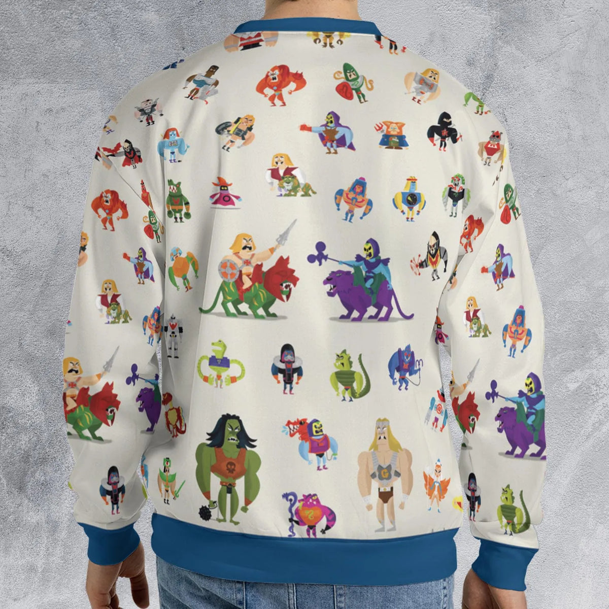 He-Man & Masters Of The Universe Characters Pattern All-over Print Sweatshirt