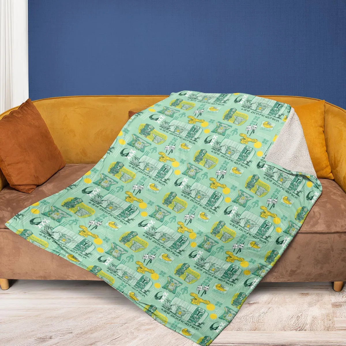 The Mandalorian Star Wars Aloha Fleece Blanket