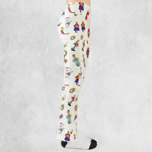 Schoolhouse Rock Characters Flare Leggings