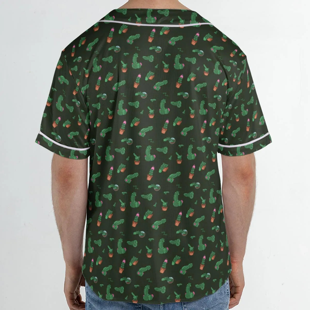 Funny Plants Pattern Unisex Baseball Jersey