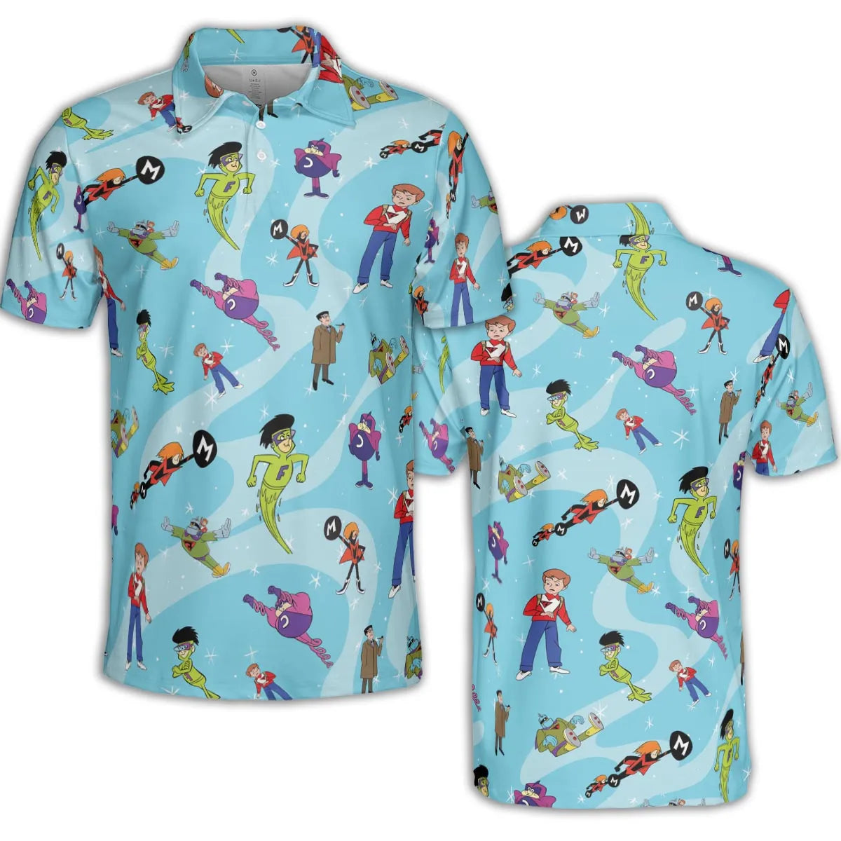 Frankenstein Jr. And The Impossibles AOP Men/Women Polo Shirt
