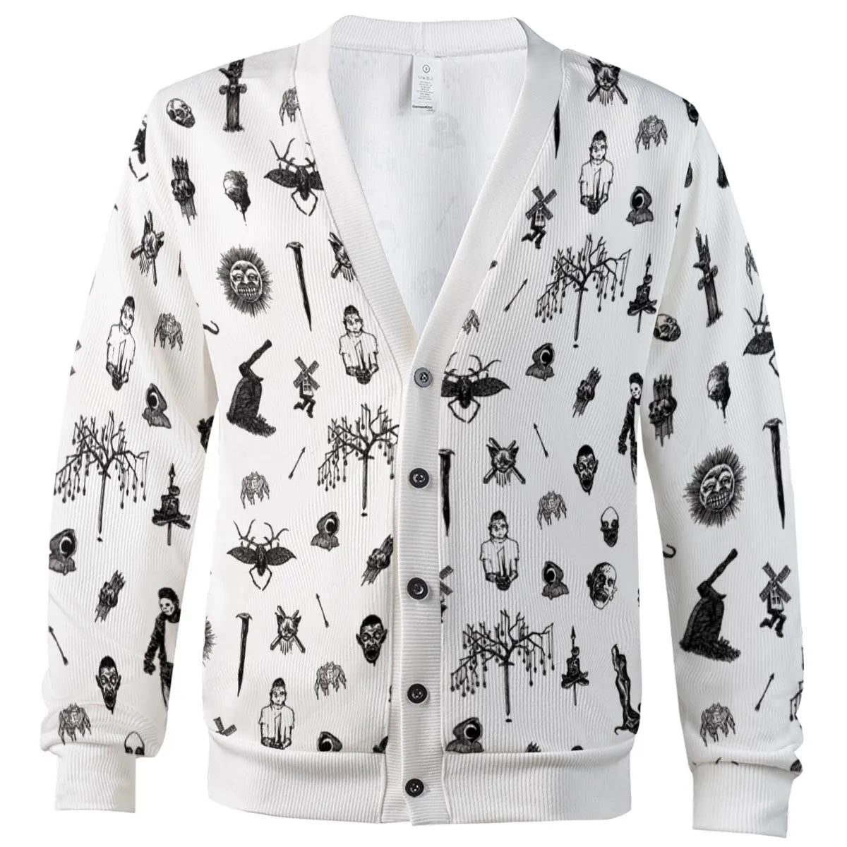 Nosferatu Pattern Cardigan