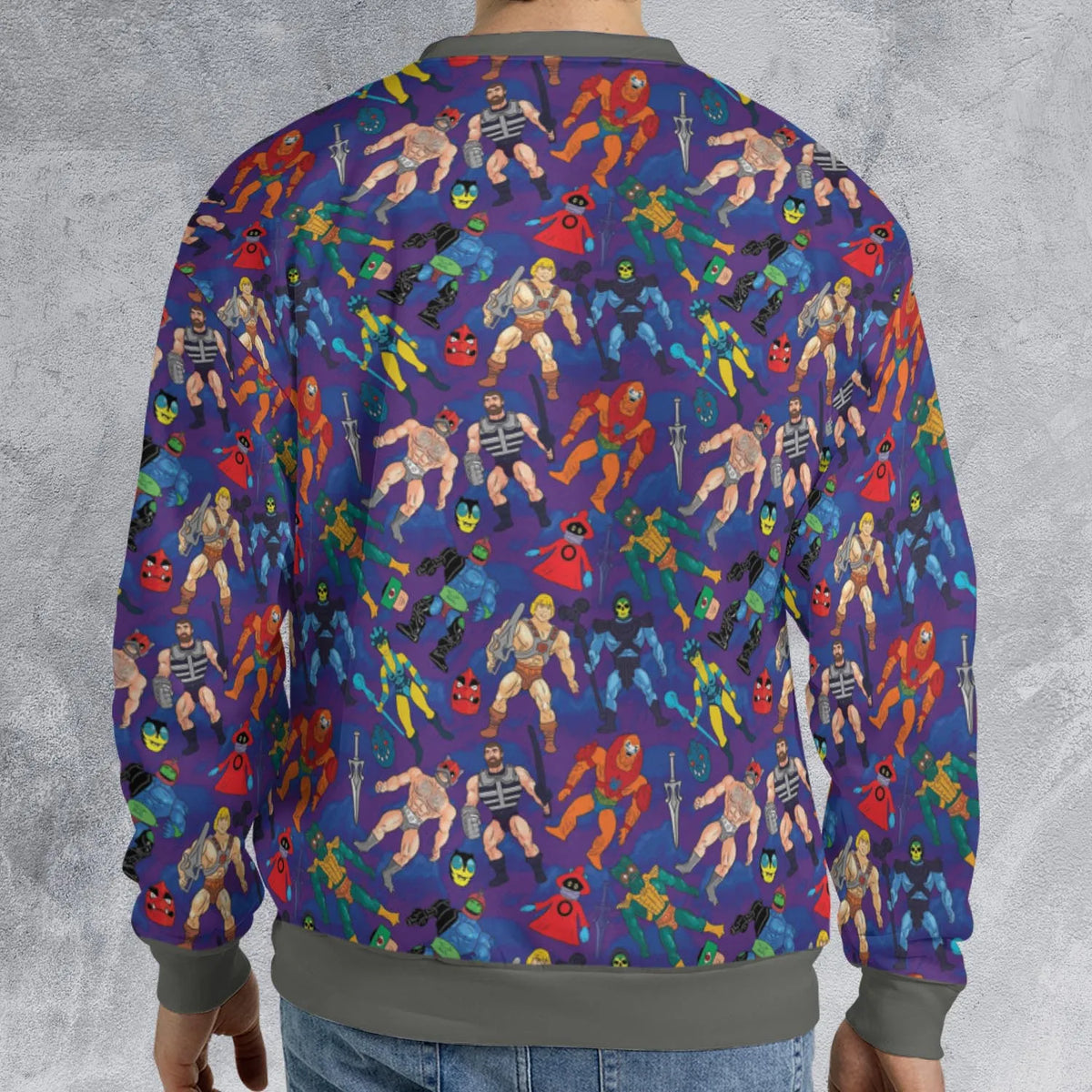 MOTU Figures All-over Print Sweatshirt