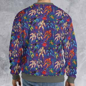 MOTU Figures All-over Print Sweatshirt
