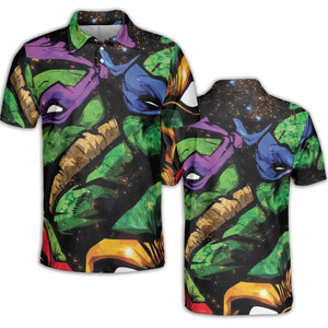 Four Ninja Turtles TMNT AOP Men/Women Polo Shirt