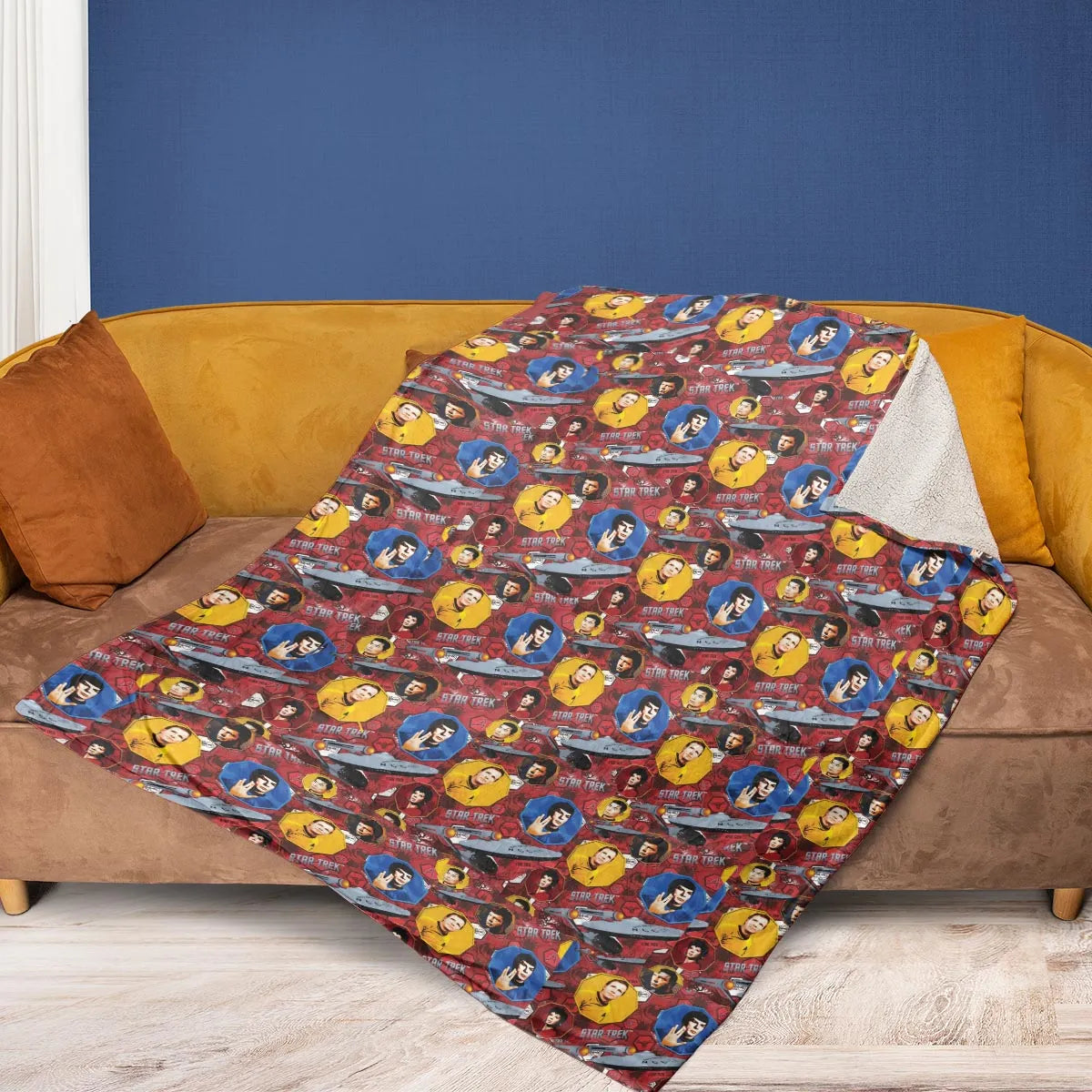 Boldly Star Trek Fleece Blanket