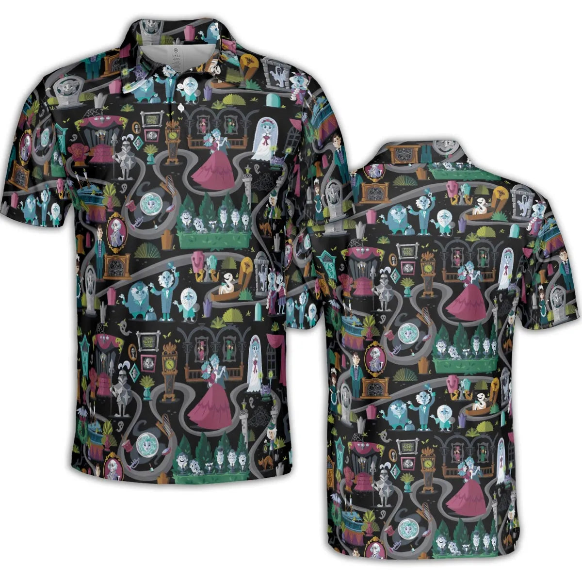 Haunted Mansion Map AOP Men/Women Polo Shirt