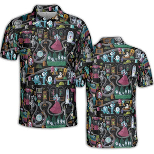 Haunted Mansion Map AOP Men/Women Polo Shirt