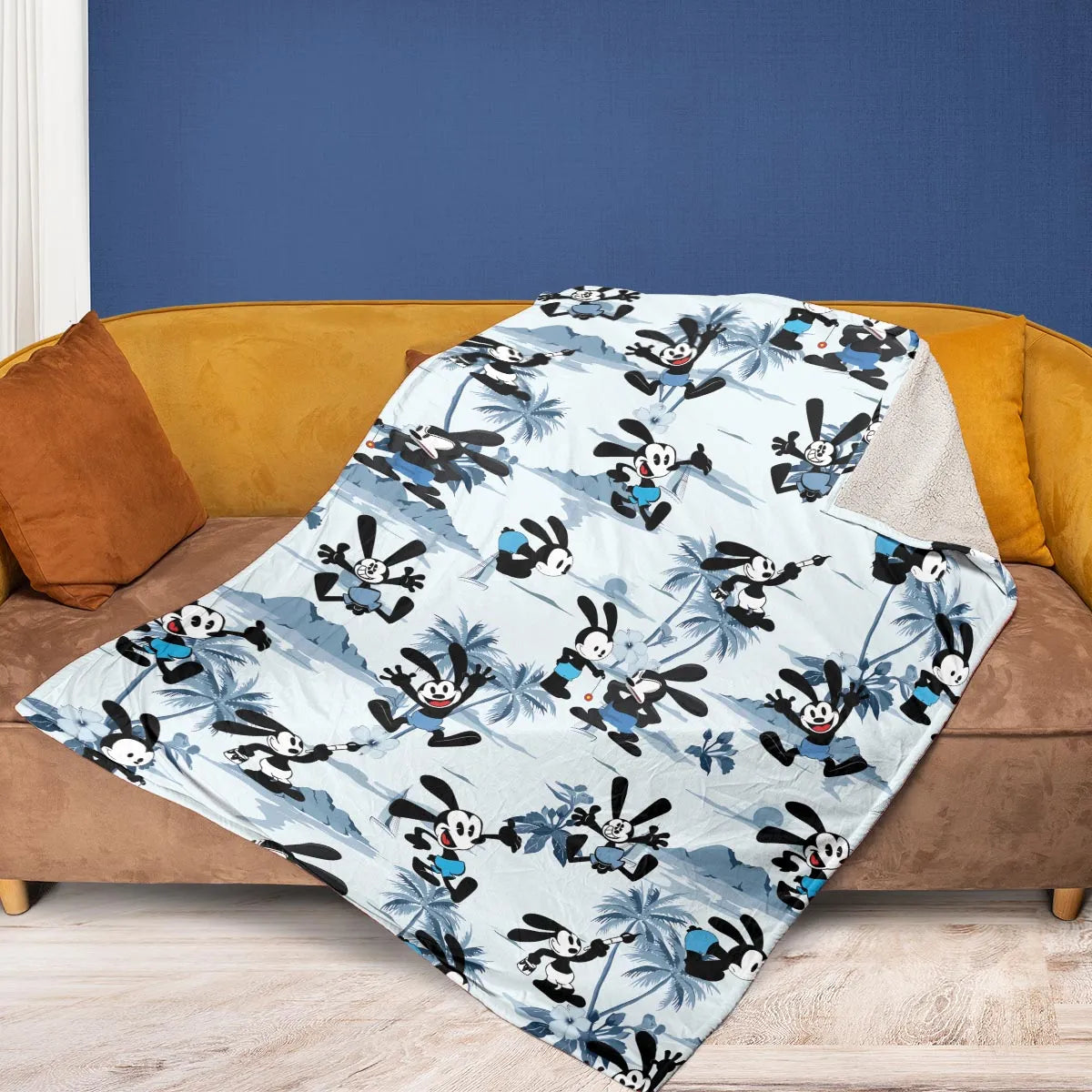Oswald the Lucky Rabbit Fleece Blanket