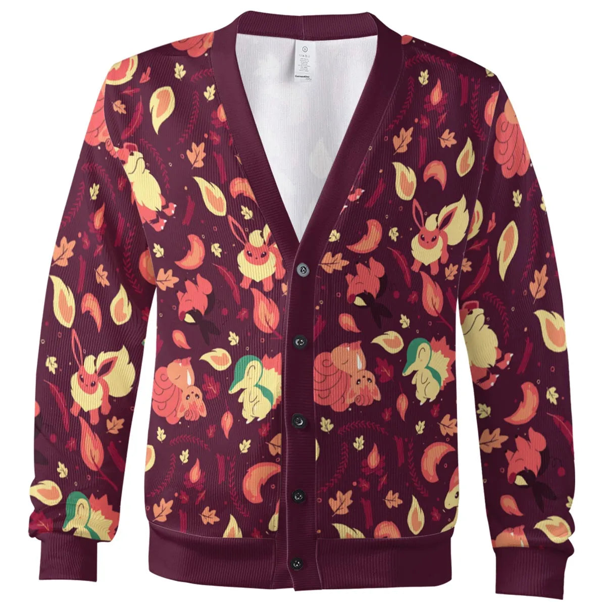 Fire Pokemon Pattern Cardigan