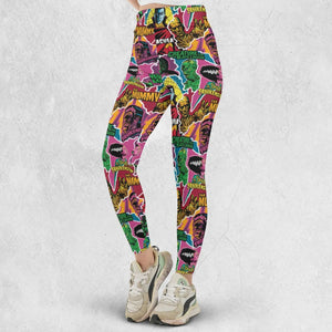 Monsters Pop Collage Universal Monsters Legging
