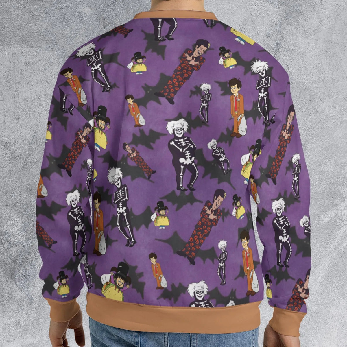 SNL David S. Pumpkins Animated Special All-over Print Sweatshirt