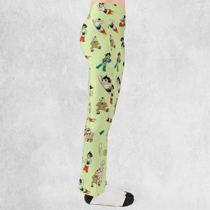 Astro Boy Characters Flare Leggings