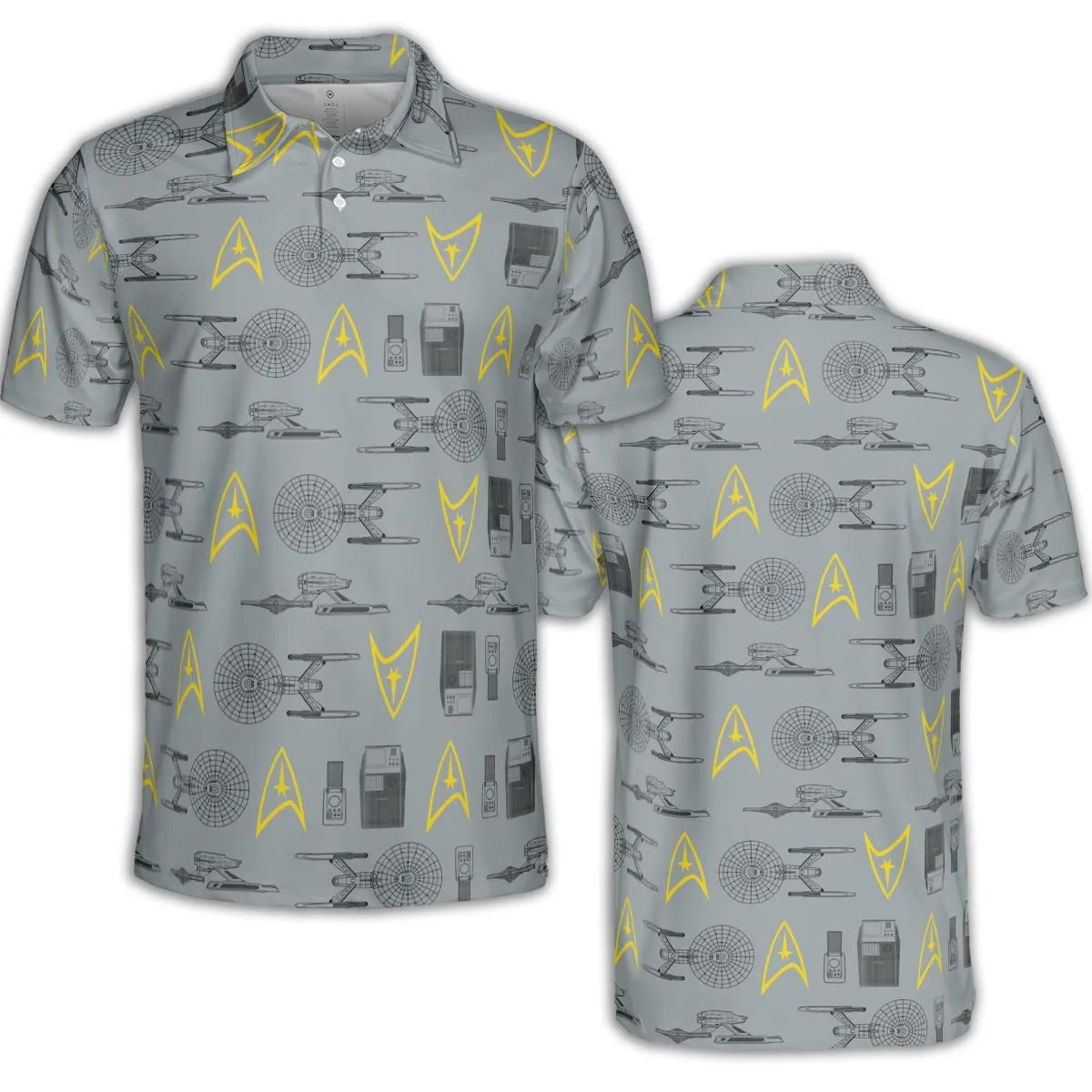 S.T Shipyard Star Trek AOP Men/Women Polo Shirt