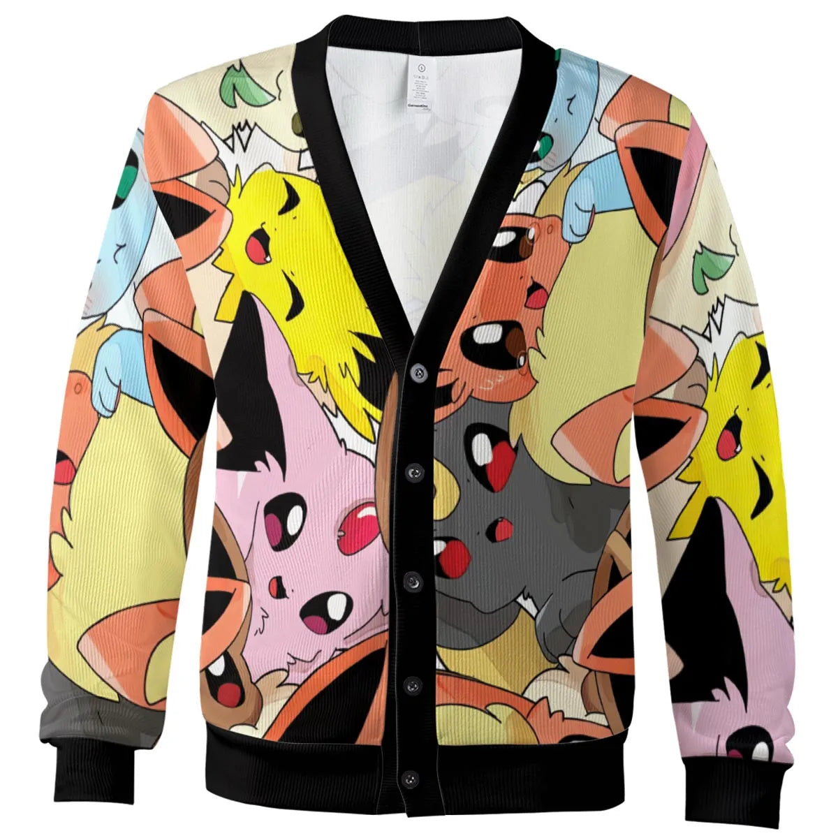 Cute Eevee Evolution Pokemon Cardigan