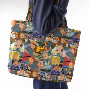 Comedian Bobby King Of The Hill Large Tote Bag