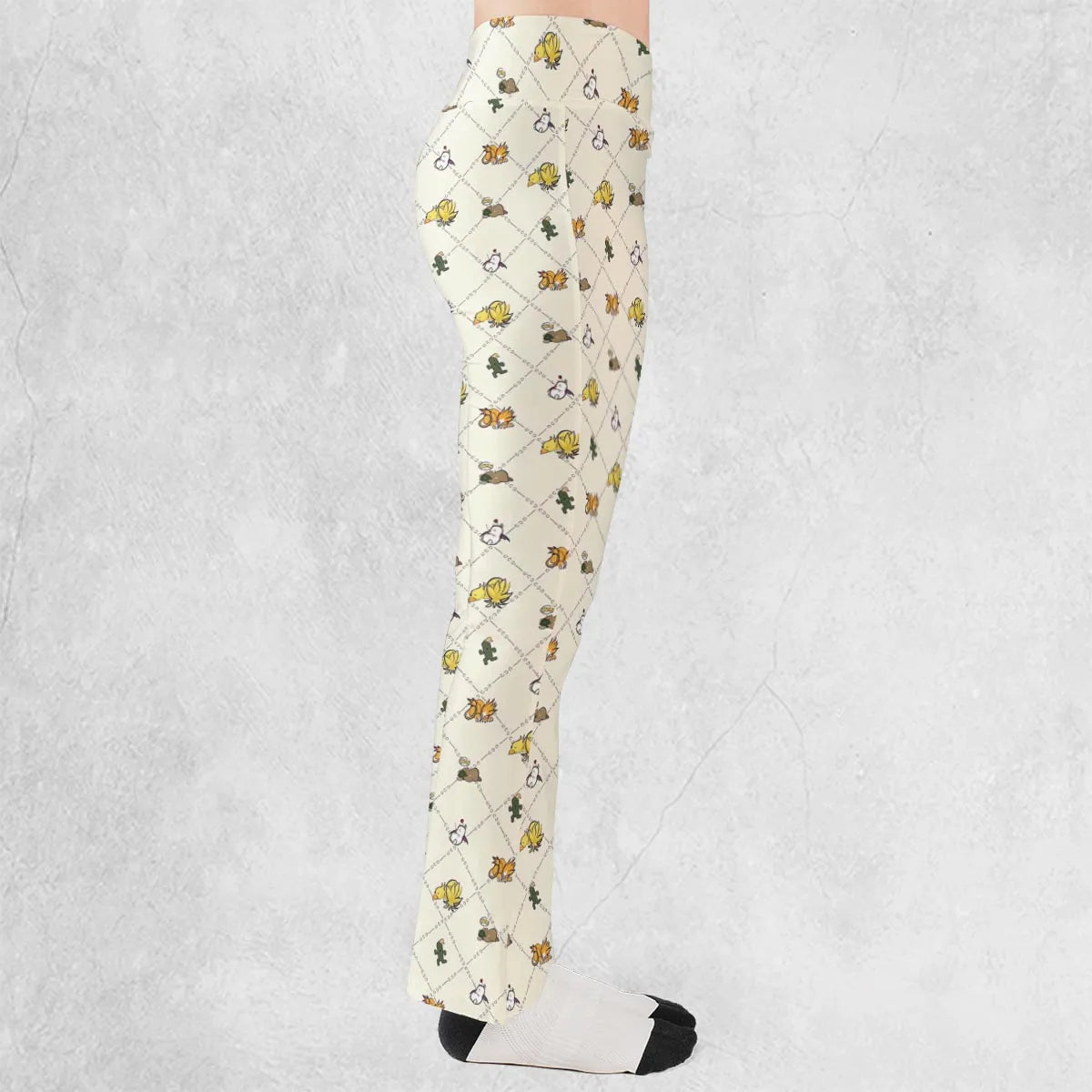 Final Fantasy Sleeping Creatures Pattern Flare Leggings