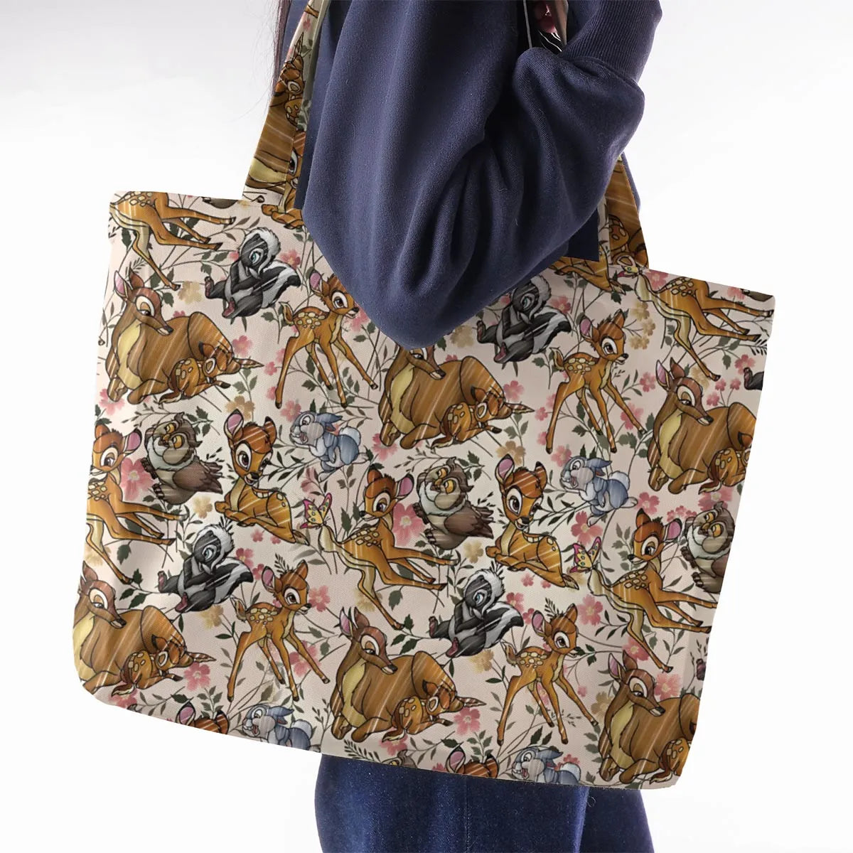 Little Wild Bambi Large Tote Bag