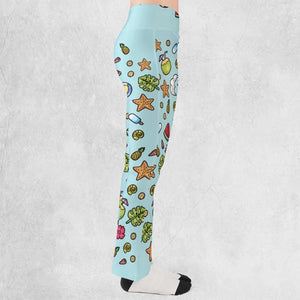 Summer Galaxy Groot Flare Leggings