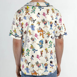 80s 90s Commercial Mascot Cereal Unisex Baseball Jersey