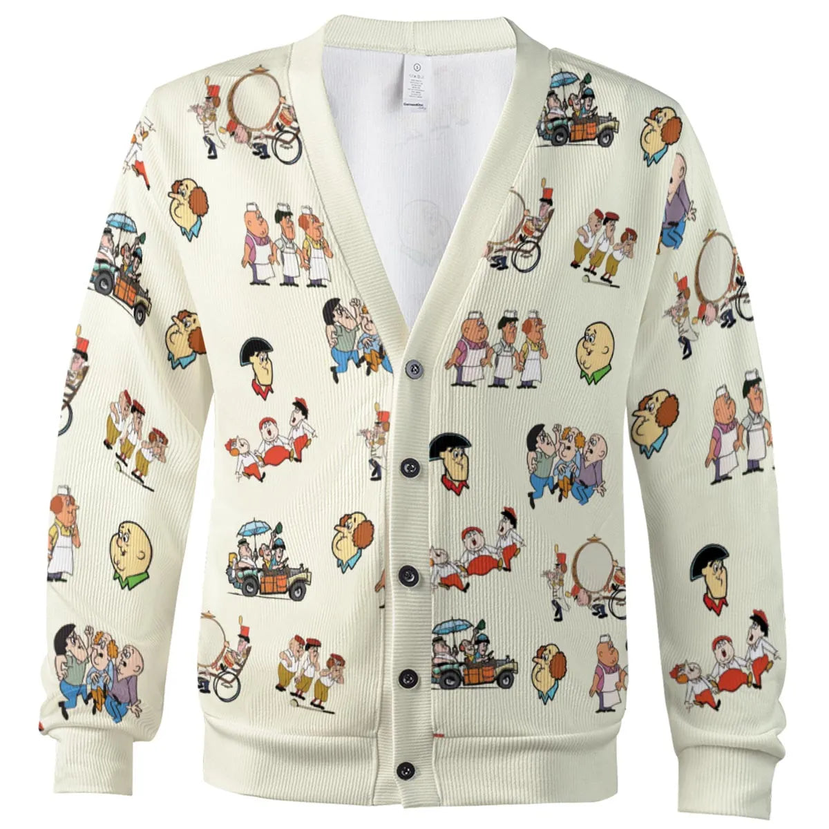 Three Stooges Cartoon 1965 Cardigan