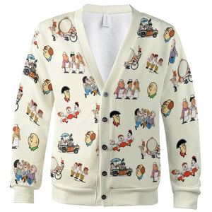 Three Stooges Cartoon 1965 Cardigan