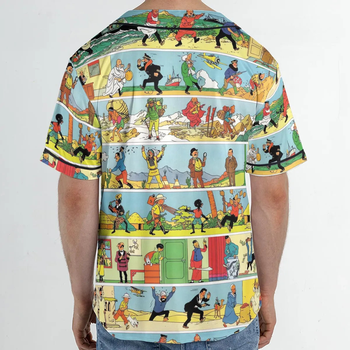 The Story Of Tintin Unisex Baseball Jersey
