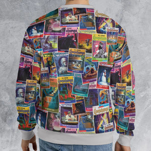 Goosebumps Monster Collage Pattern All-over Print Sweatshirt