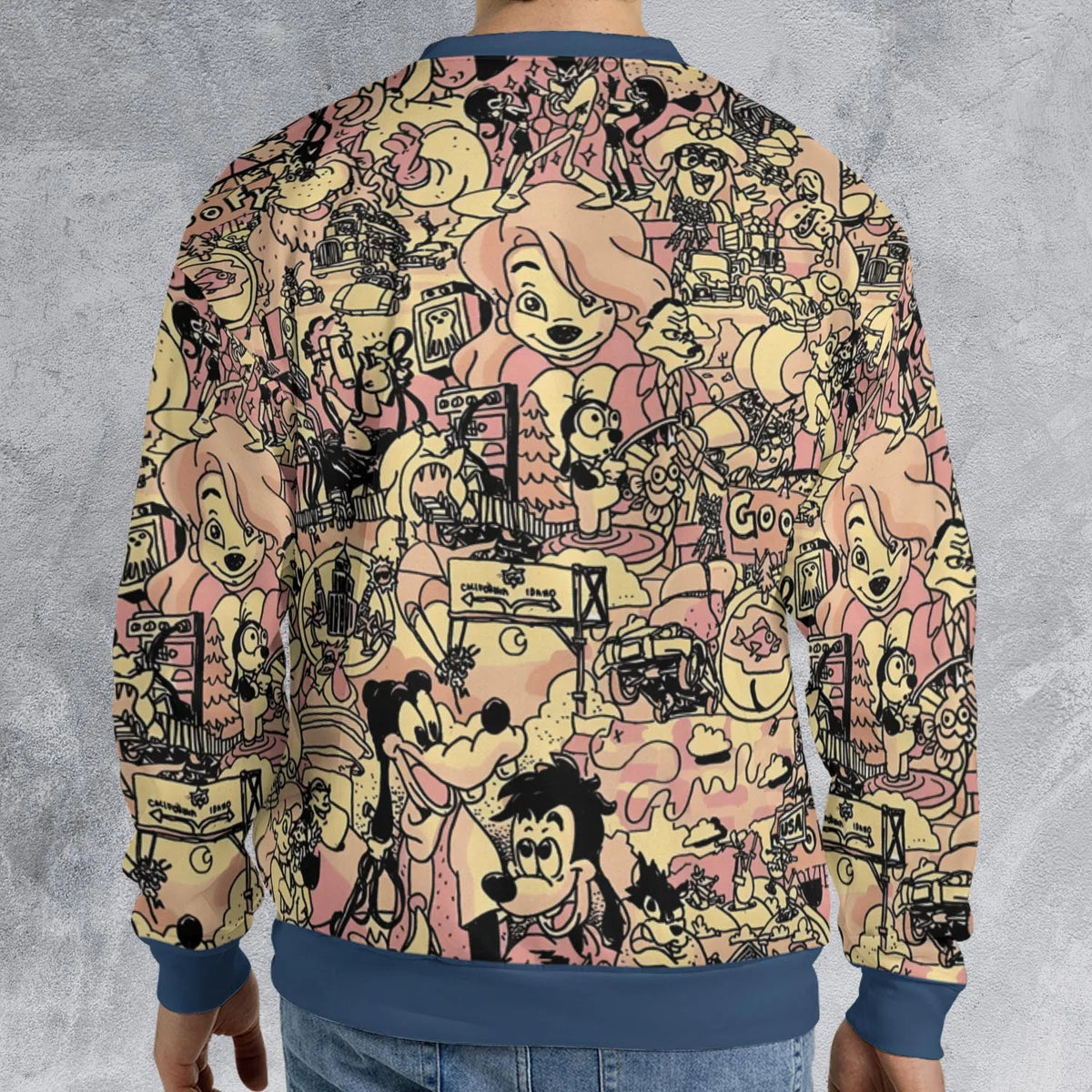 Goofy Movie Collage All-over Print Sweatshirt