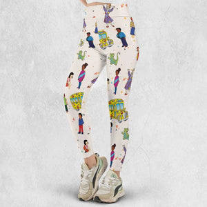 The Magic School Bus Characters Legging