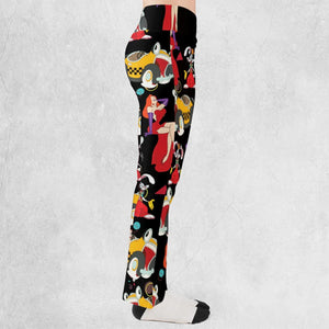 Retro 90s Jessica Rabbit Roger Rabbit Flare Leggings