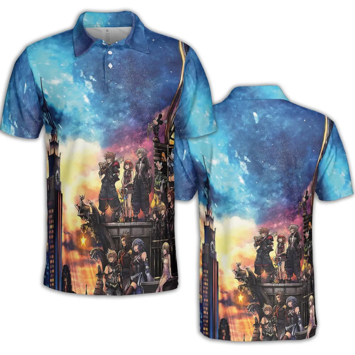 KH3 Kingdom Heart AOP Men/Women Polo Shirt