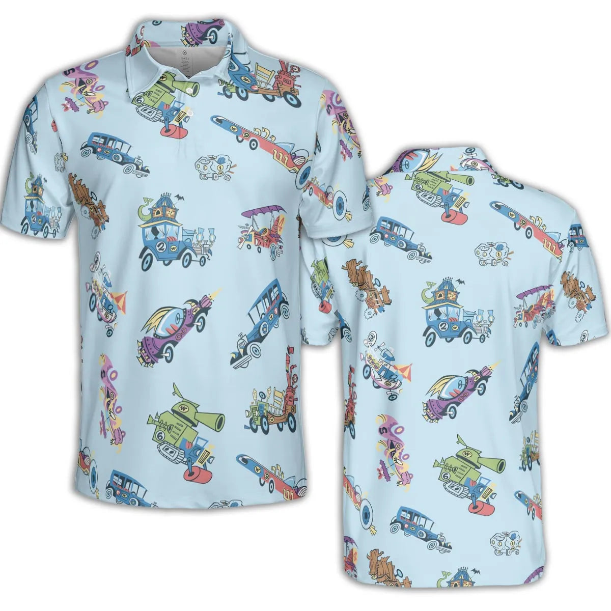 W is for Wacky Races AOP Men/Women Polo Shirt
