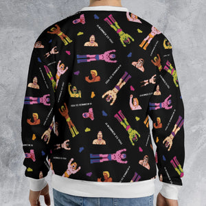 Wrestling Fighters Pro Wrestling All-over Print Sweatshirt