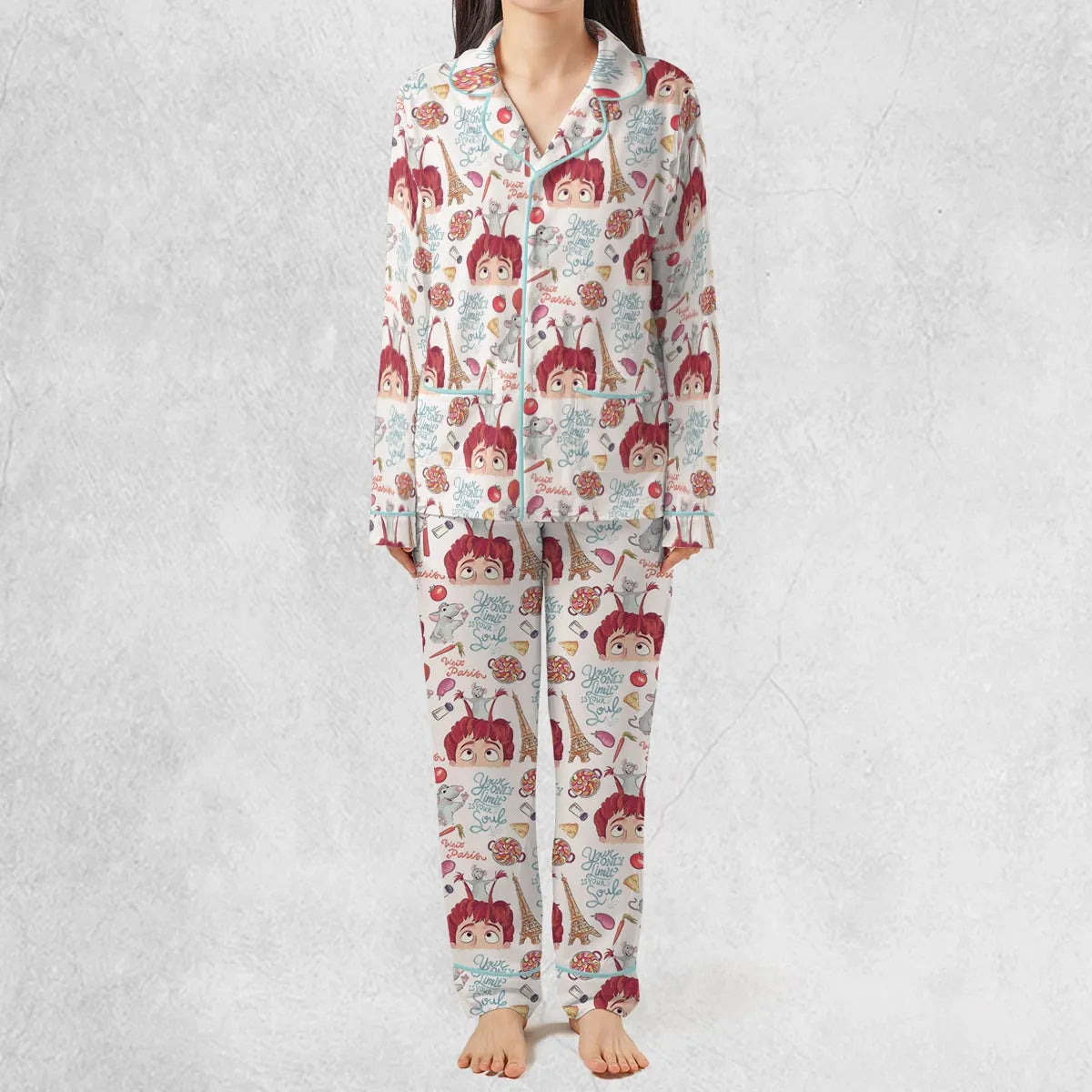 Cute Controller Ratatouille Pajamas Set