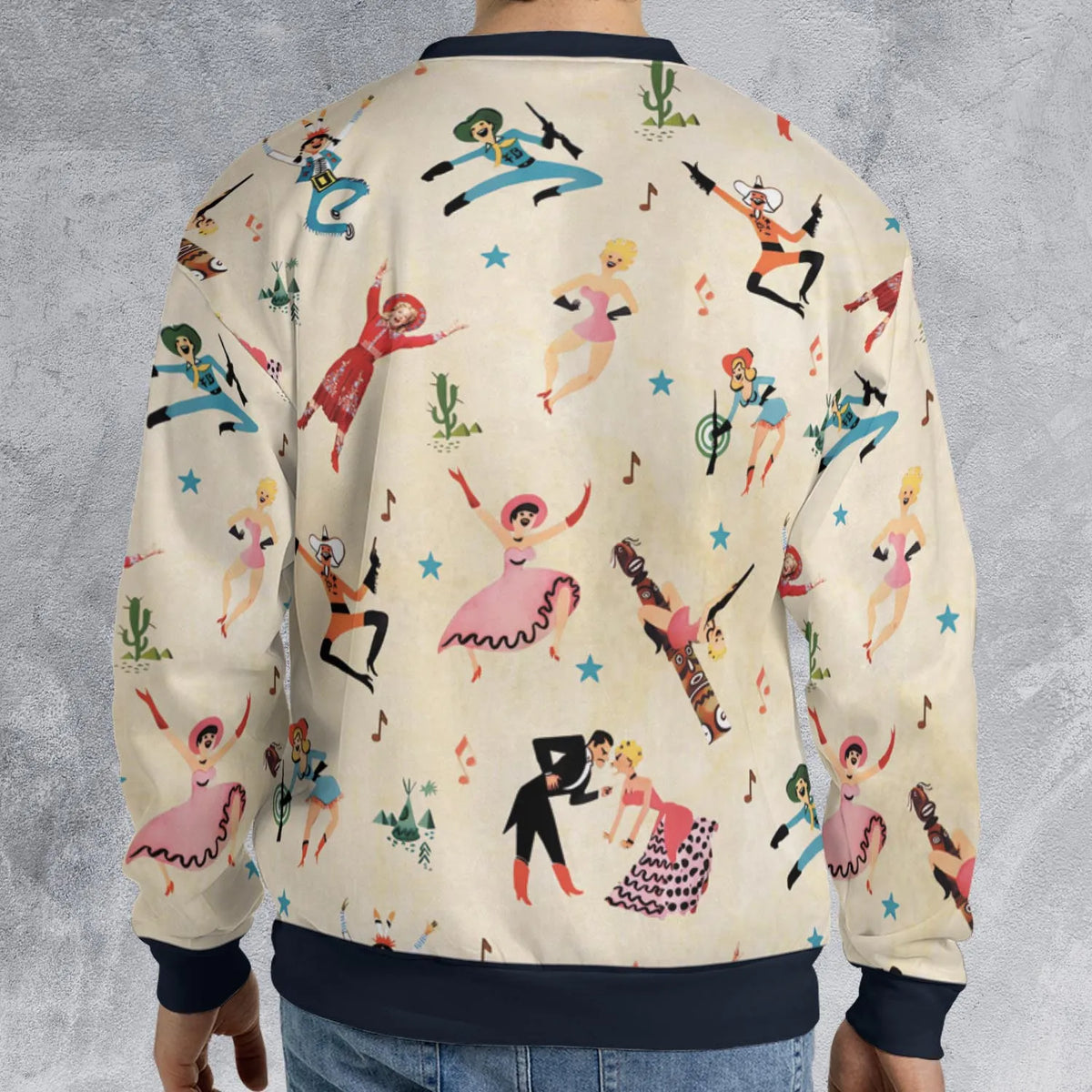 Annie Get Your Gun Characters All-over Print Sweatshirt