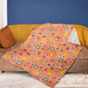 Pokemon Character Scatter Fleece Blanket