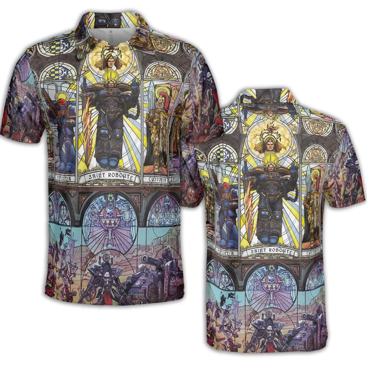 WH40K Library AOP Men/Women Polo Shirt